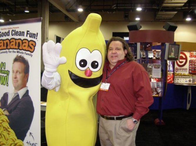 Joey at NRB with the Giant Banana