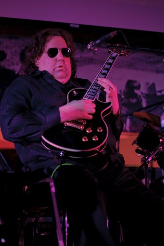 Joey with Les Paul Guitar at Mixture Album Release