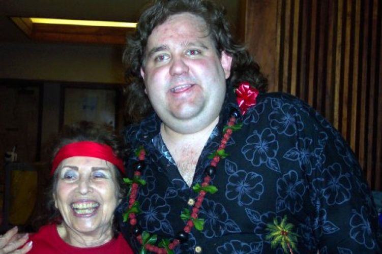 Joey with Jackie Ward at Great Hawaiian Jazz Blowout