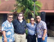 Joey with band at Great Hawaiian Jazz Blowout 2004