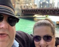 Joey and Jen at Chicago River Walk