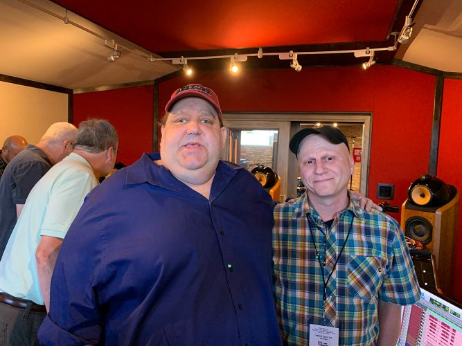 Joey with Vince Caro, senior engineer for Pixar