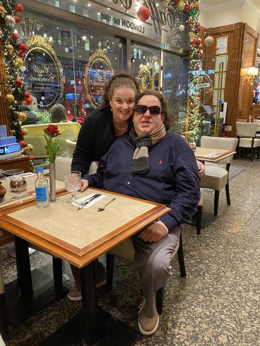 Joey and Jen at Caffe Concerto in London November 2022