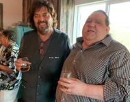 Joey and Alan Parsons relaxing at a session at ParSonics in Santa Barbara