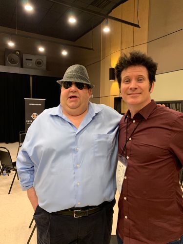 Joey with Warren Huart at 2019 Summer NAMM in Nashville