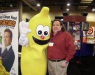Joey at NRB with the Giant Banana