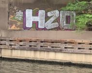 Cool graffiti on Chicago bridge
