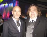 Joey with Michael Stipe of REM at  GMHOF Awards