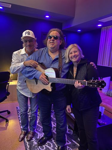 Joey with Ed Roland and Diane Durrett at Tricky Stewarts studio in ATL