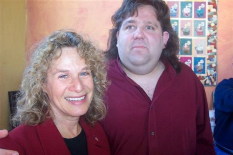 Joey with Carol King--the natural woman herself
