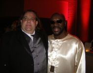 Joey with Isaac Hayes at GA Music Hall of Fame