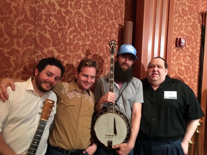 Joey with members of Cole Quest and the City Pickers