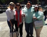 Joey, Jen, Kimberly Dawn and Cheryl at Giants game in San Francisco