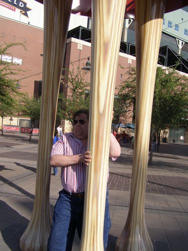 Joey-with-the-Big-Bats-outside-Chase-Field-in-Phoenix-at-Diamondbacks-Game 